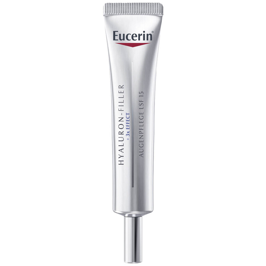 Eucerin Hyaluron-Filler, Anti-Falten Augencreme, SPF 15, 15 ml