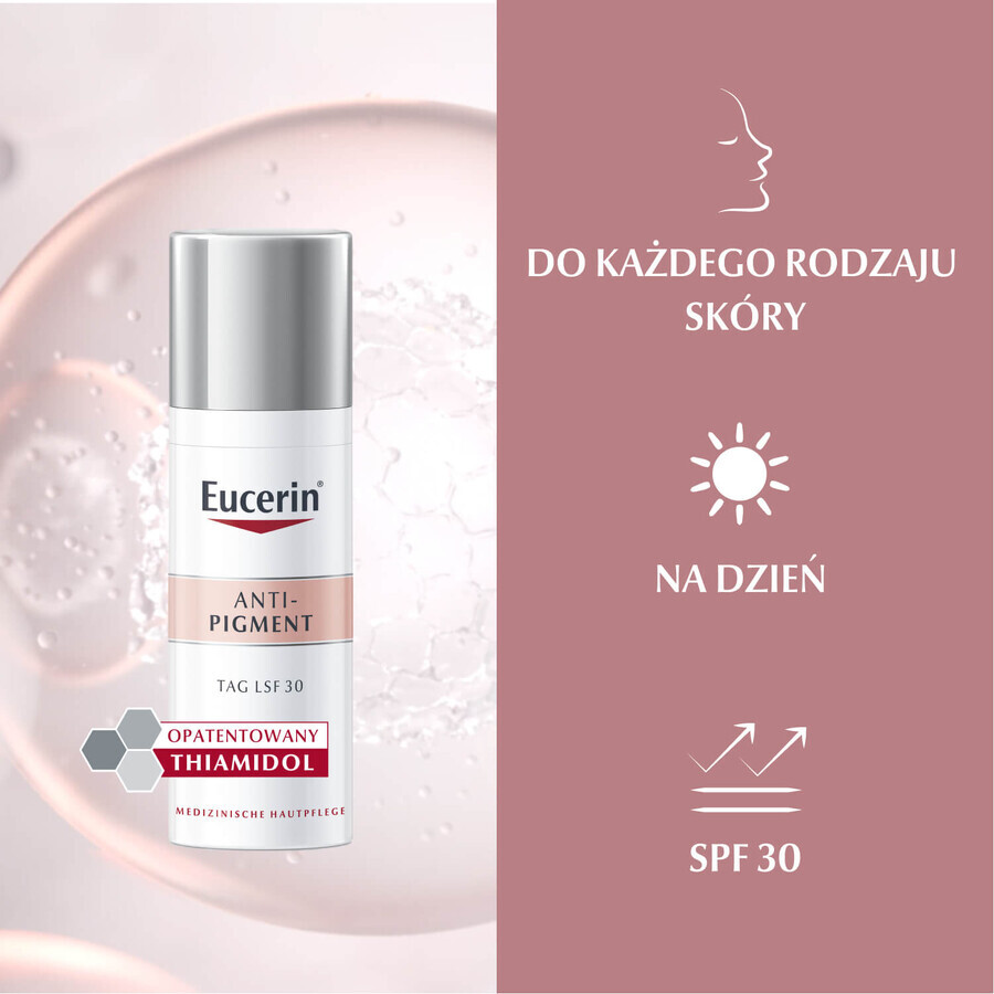 Eucerin Anti-Pigment, Tagescreme gegen Hautunreinheiten mit Thiamidol, SPF 30, 50 ml