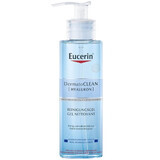 Eucerin DermatoClean [Hyaluron], Gesichtsreinigungsgel für normale, Mischhaut und empfindliche Haut, 200 ml