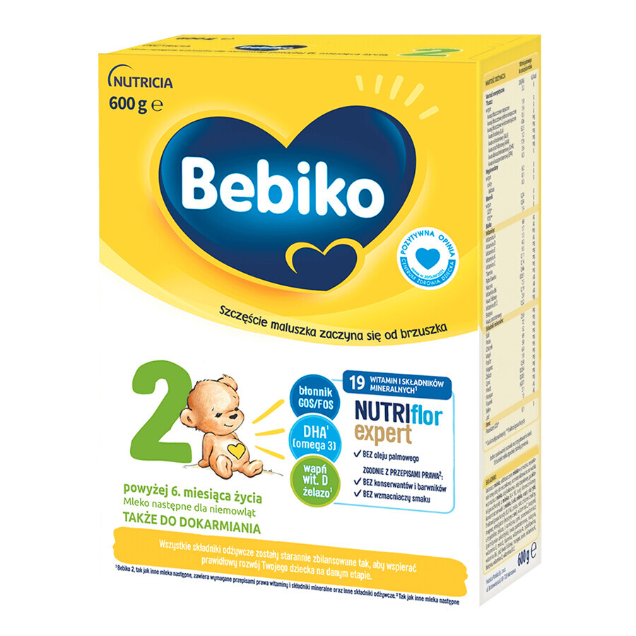 Bebiko 2 Nutriflor Expert Folgemilch, ab 6 Monaten, 600 g