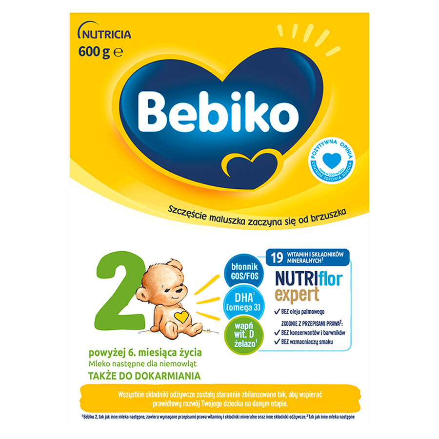 Bebiko 2 Nutriflor Expert Folgemilch, ab 6 Monaten, 600 g