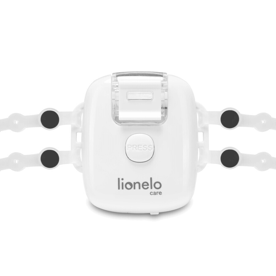 Lionelo Nebi Air Mask Bianco, inalatore a rete con nebulizzatore, portatile