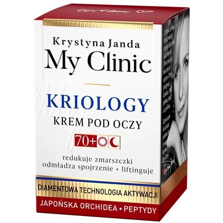 Janda My Clinic Cryology 70+, Augencreme, Japanische Orchidee, Peptide, 15 ml