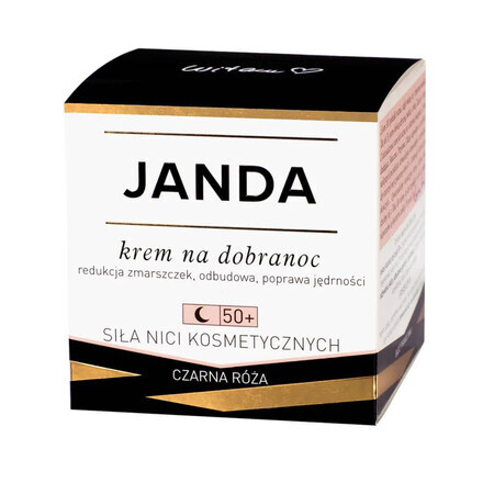 Janda Strength of Cosmetic Threads 50+, Nachtcreme, schwarze Rose, 50 ml