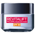 L'Oreal Revitalift Filler, intensiv auffüllende Anti-Ageing-Gesichtscreme, SPF 50, tagsüber, 50 ml