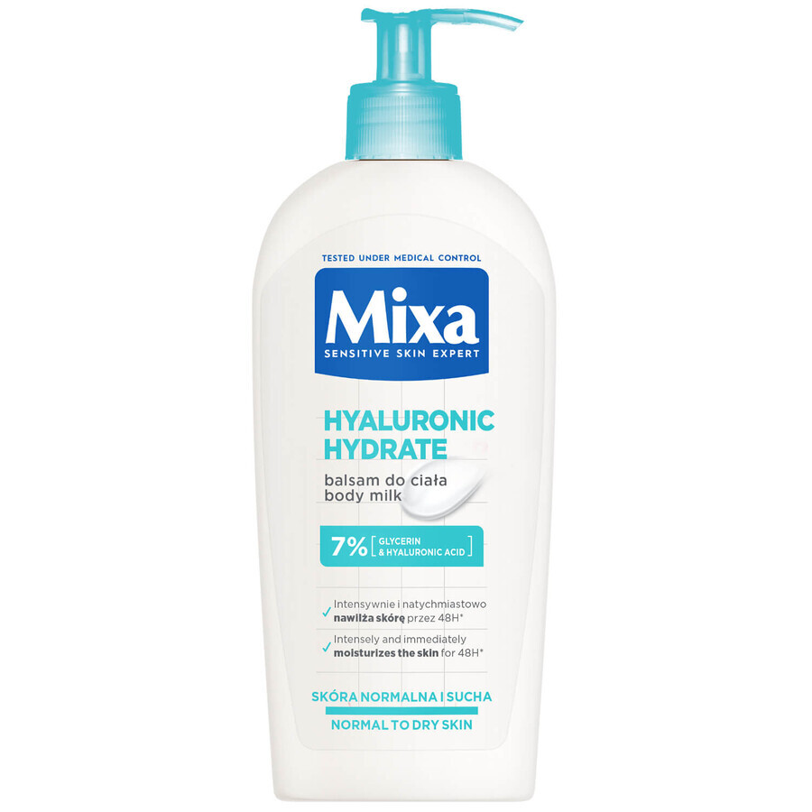 Mixa Hyaluronic Hydrate, Körperlotion, normale und trockene Haut, 400 ml