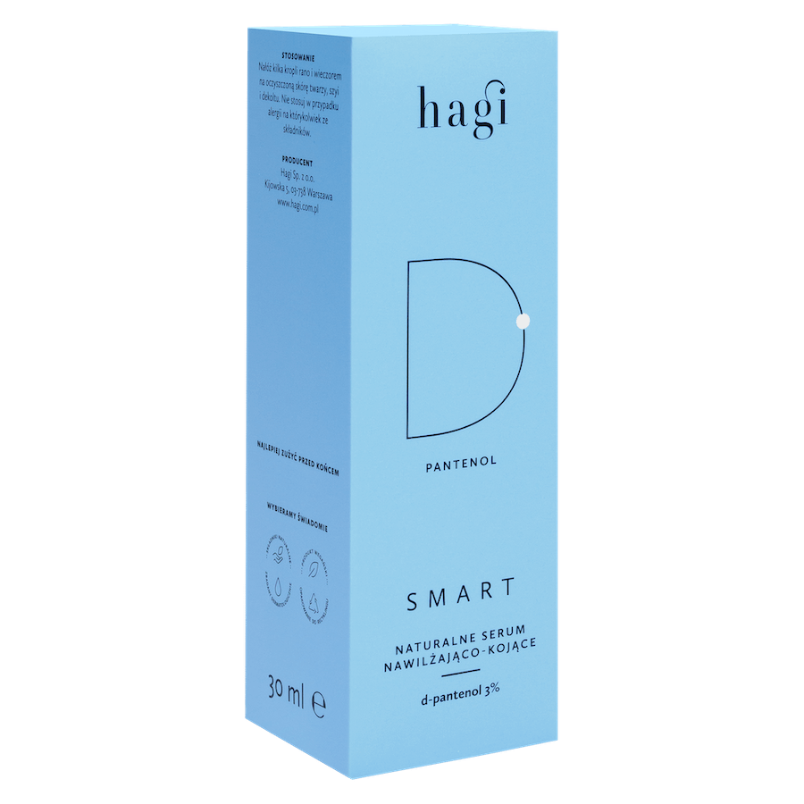 Hagi Smart D, sérum naturel hydratant et apaisant avec D-panthénol 3%, 30 ml