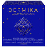 Dermika Luxury Neocollagen, Kollagen-Creme-Maske für starke Hautregeneration und Faltenreduktion, Nacht, 50 ml.