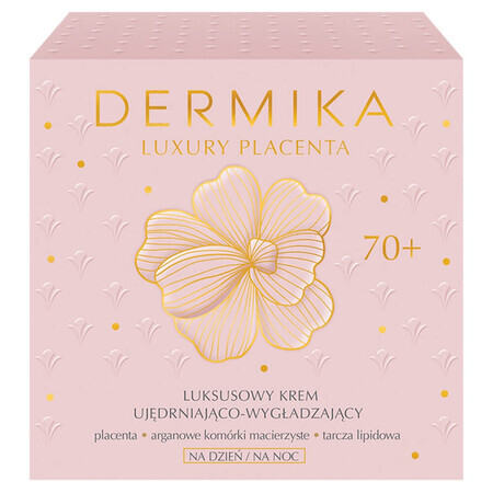 Dermika Luxury Placenta 70+, crème raffermissante et lissante de luxe, 50 ml