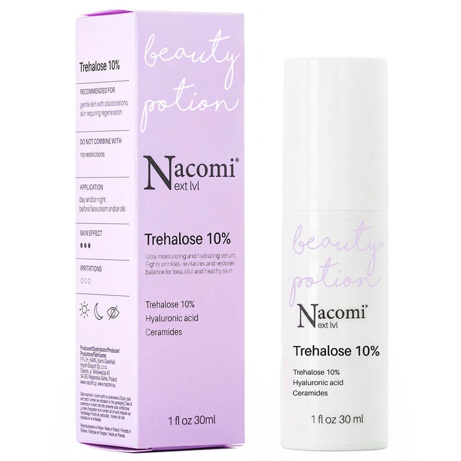 Nacomi Next Level, suero con trehalosa 10%, 30 ml