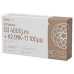 SEMA Lab Vitamina D3 4000 UI + K2 (MK-7) 100 µg, 60 capsule moi