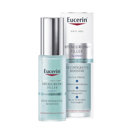 Eucerin Hyaluron-Filler, potenciador facial hidratante con ácido hialurónico, 30 ml