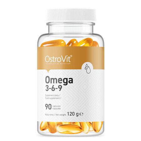 OstroVit Omega 3-6-9, 90 Kapseln