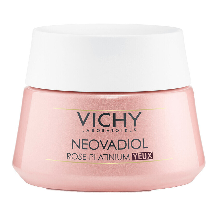 Vichy Neovadiol Rose Platinium, Rosenglättende Augencreme für reife Haut, 15 ml