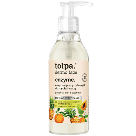 Tolpa Dermo Face Enzyme, Detergente viso enzimatico in gel-olio, 150 ml