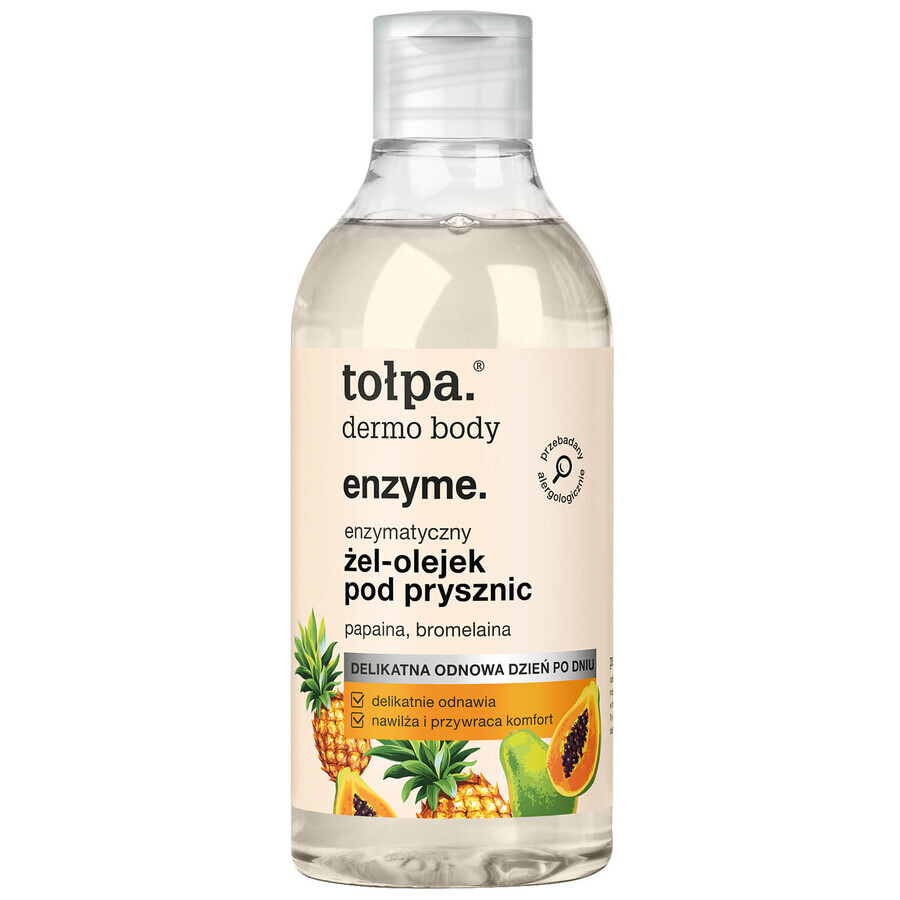 Tołpa Dermo Body Enzyme, gel-aceite de ducha enzimático, 300 ml