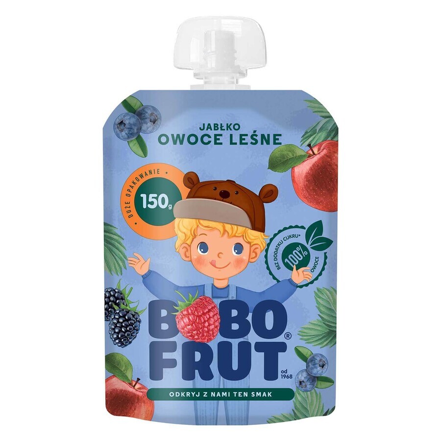 Bobo Frut Fruchtmousse in der Tube, Apfel und Waldfrucht, 1-3 Jahre, 150 g