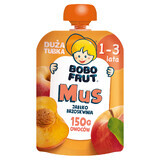 Bobo Frut Fruit mousse in tube, apples and peaches, 1-3 years, 150 g