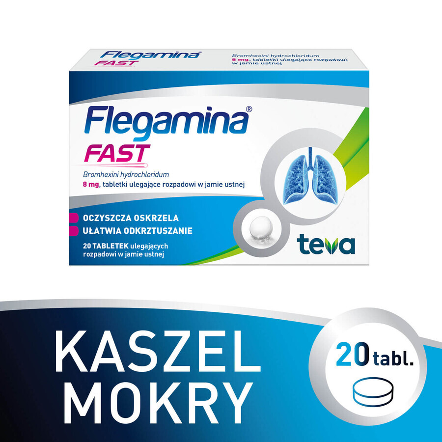 Flegamina Fast 8 mg, 20 Tabletten