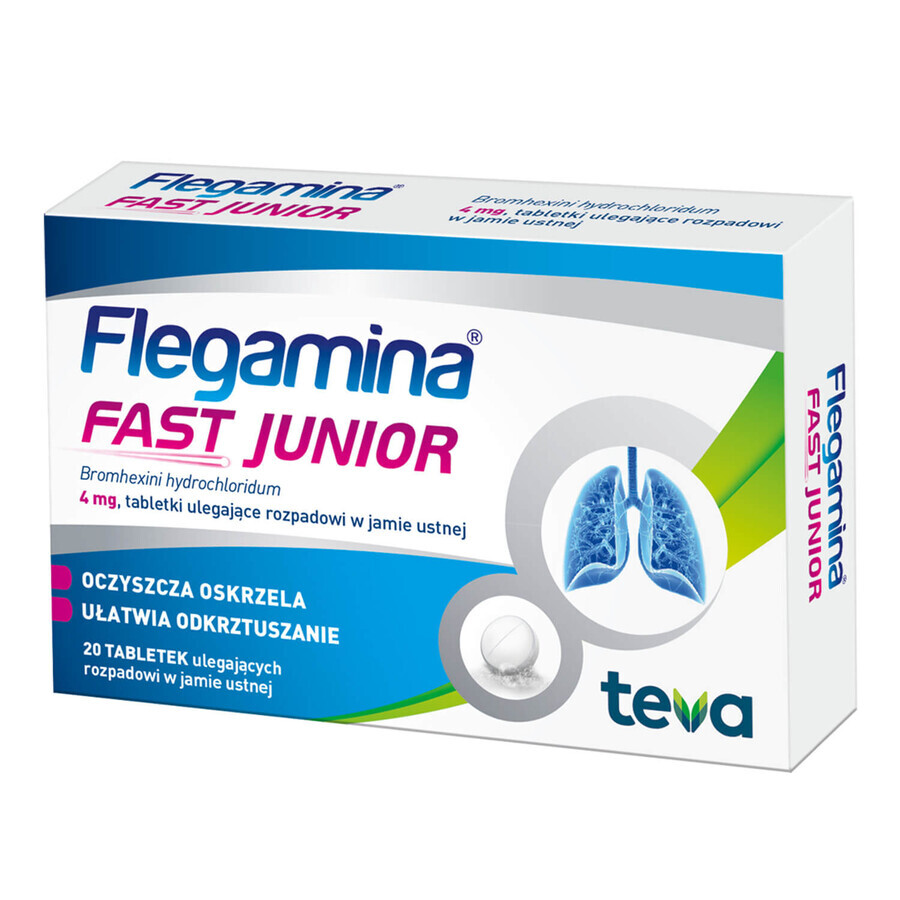 Flegamina Fast Junior 4 mg, 20 Tabletten