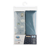 Canpol Babies Muslin Diapers 70cm x 70cm Bonjour Paris Blue 2pc