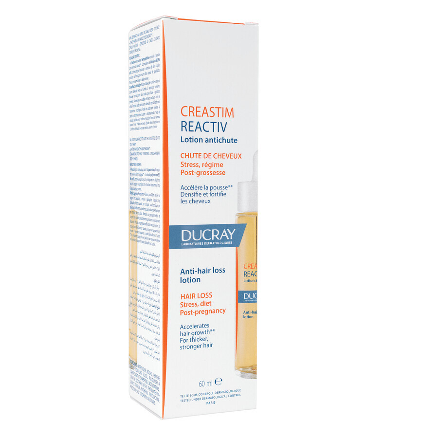 Ducray Creastim Reactiv, Flüssigkeit gegen Haarausfall, 60 ml