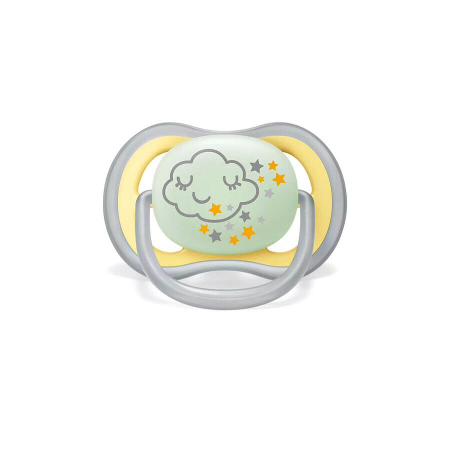 Avent Ultra Air, pacifier, silicone, orthodontic, night, SCF376/01, after 18 months, 2 pieces