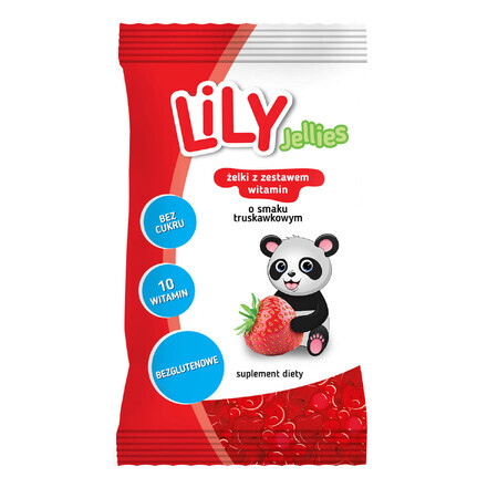 Lily Jellies, Gelees mit Vitaminsatz, Erdbeergeschmack, 30 g