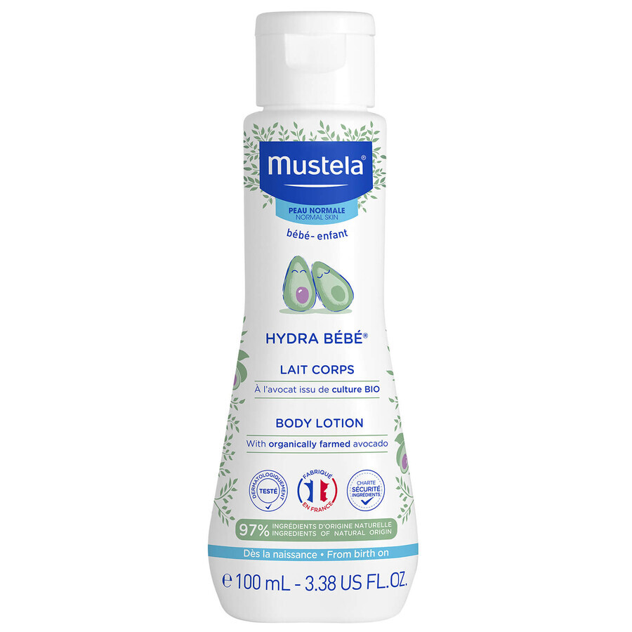 Mustela Bebe Enfant Hydra Bebe, Körpermilch, ab Geburt, 100 ml