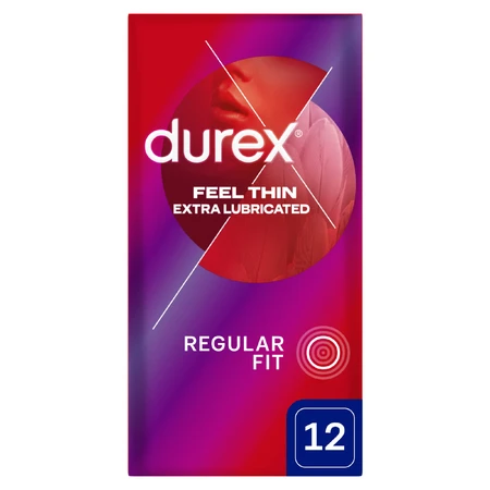Durex Fetherlite Elite Extra Lubricant Thinner Condoms 12 Pack