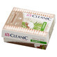 Cleanic Home Spa Bamboo, biologisch abbaubare Wattest&#228;bchen, Bambus und Baumwolle, 200 St&#252;ck