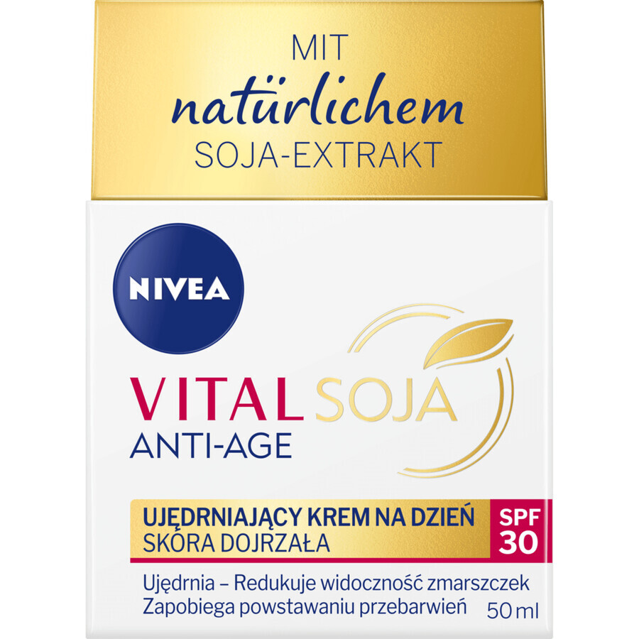 Nivea Vital Soja Anti-Age, straffende Tagescreme, reife Haut, SPF 30, 50 ml