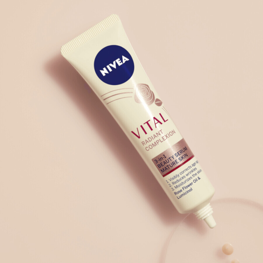 Nivea Vital Radiant Skin, 3-in-1 Schönheitsserum, reife Haut, 40 ml