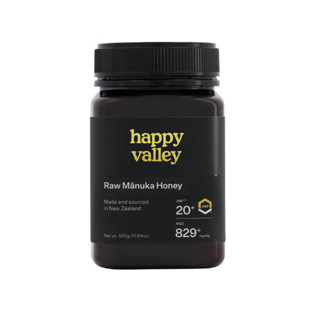 Happy Valley, Manuka UMF 20+ Honig, 500 g