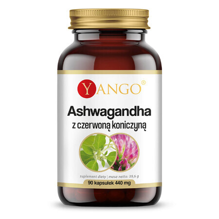 Yango Ashwagandha with Red Clover, 90 capsules