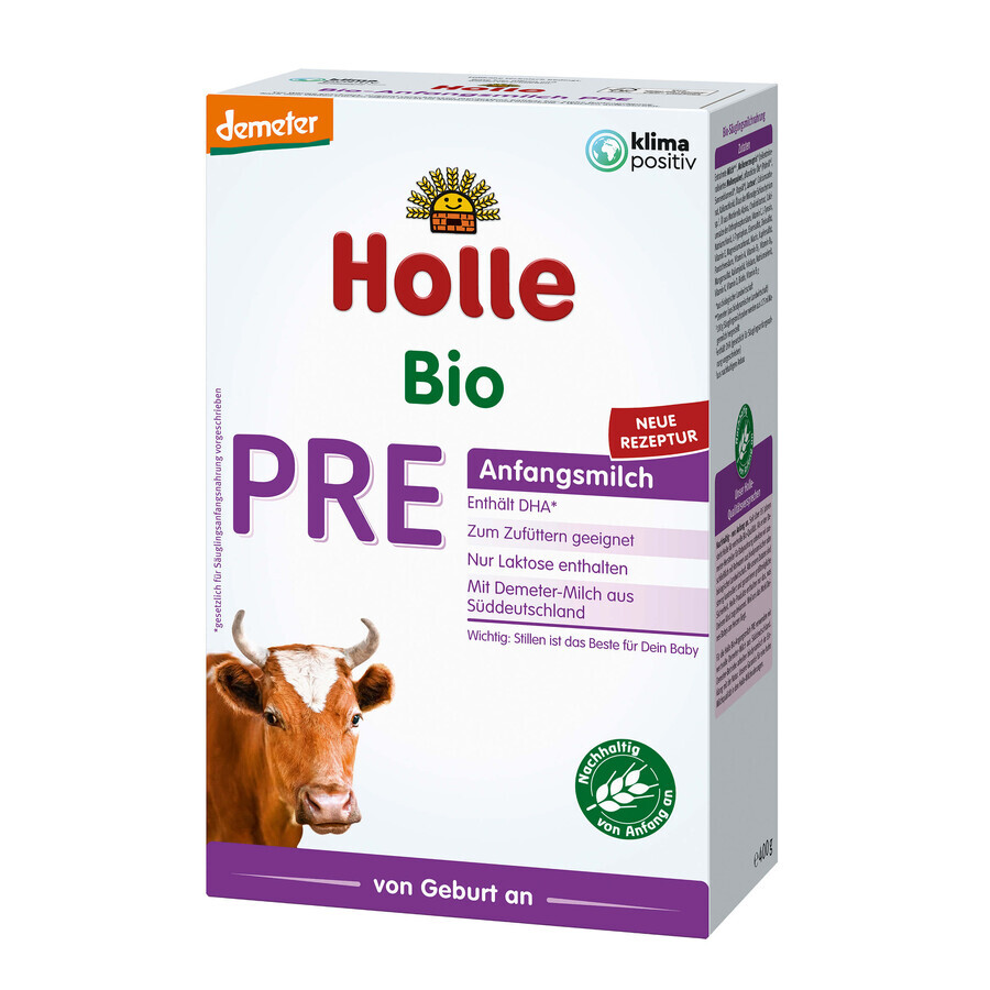 Holle Bio Pre, Säuglingsmilch, ab Geburt, 400 g 