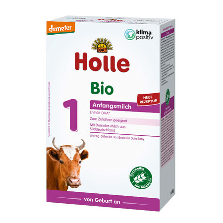 Holle Bio 1, zuigelingenmelk, vanaf de geboorte, 400 g