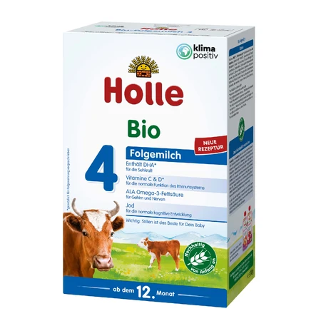 Holle Bio 4, Lapte de continuare, de la 12 luni, 600 g