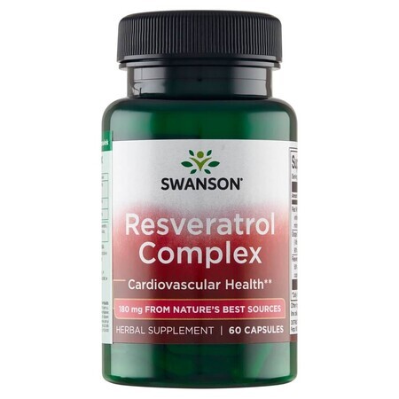 Swanson Resveratrol-Komplex, 60 Kapseln