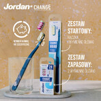 Jordan Change, Zahnbürste mit austauschbaren Köpfen, Medium, 2 Stück