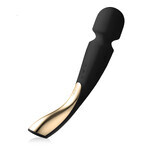 Lelo Smart Wand 2 Medium Black, masajeador de cuerpo completo, mediano, negro