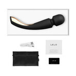 Lelo Smart Wand 2 Medium Black, masajeador de cuerpo completo, mediano, negro