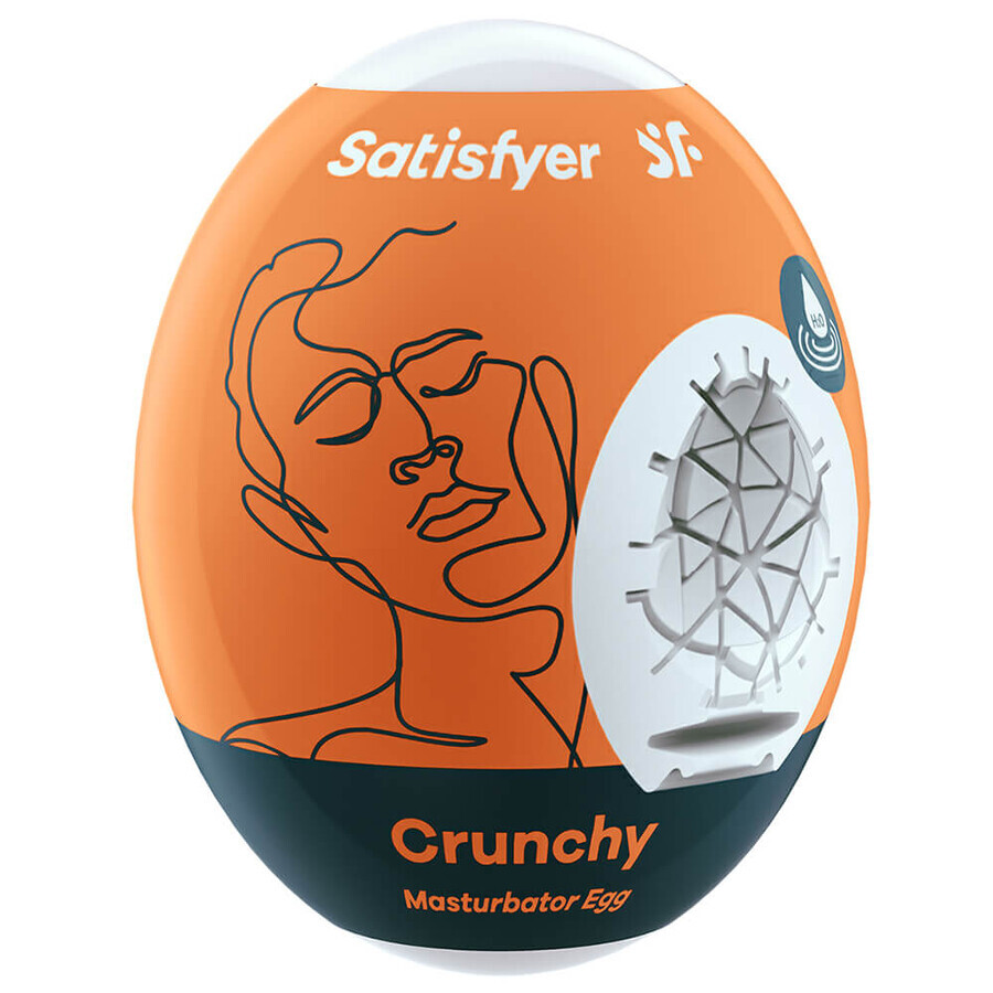 Satisfyer, Egg Crunchy Masturbator, Stimulator für Männer, 1 Stück