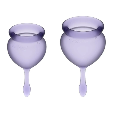 Satisfyer, Feel Good, menstrual cup, 15 ml + 20 ml, Lilac, 2 pieces