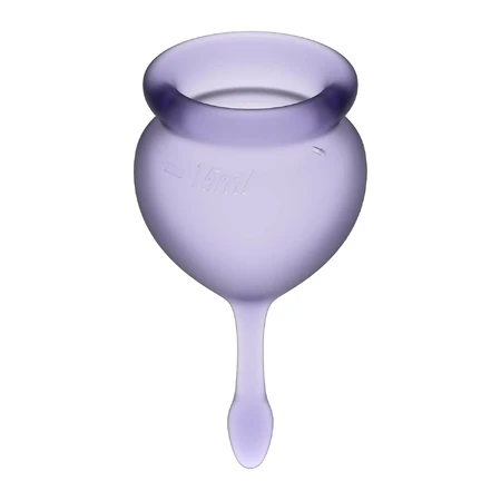 Satisfyer, Feel Good, menstrual cup, 15 ml + 20 ml, Lilac, 2 pieces