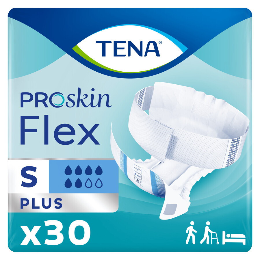 Tena Flex ProSkin, scutece, mărimea S, 61-87 cm, Plus, 30 buc