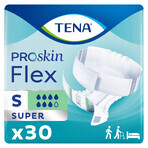 Tena Flex ProSkin, couches, taille S, 61-87 cm, Super, 30 pcs