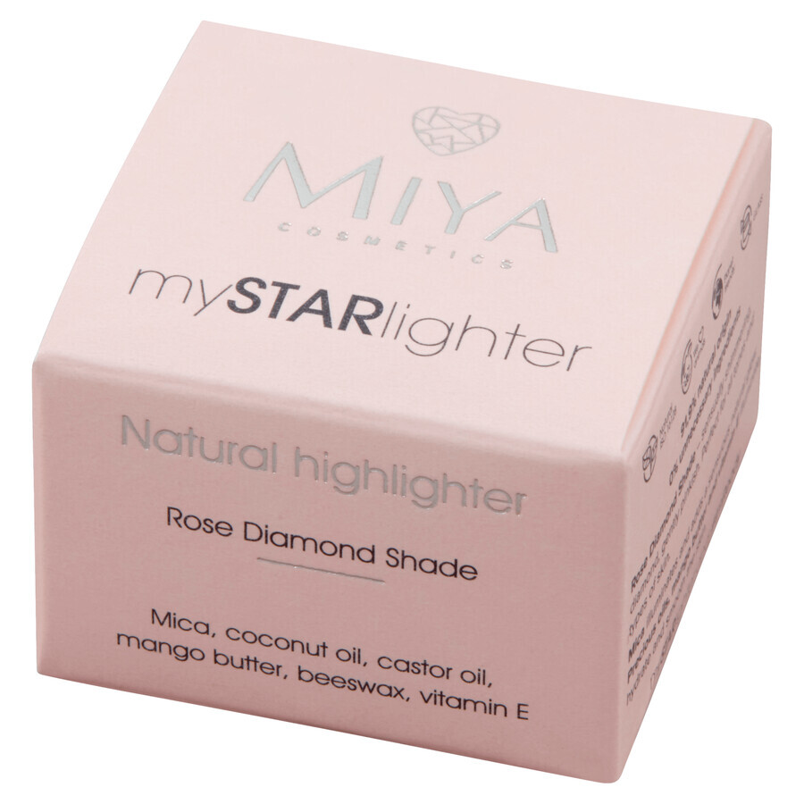 Miya mySTARlighter, iluminador en crema natural, Rose Diamond, 4 g