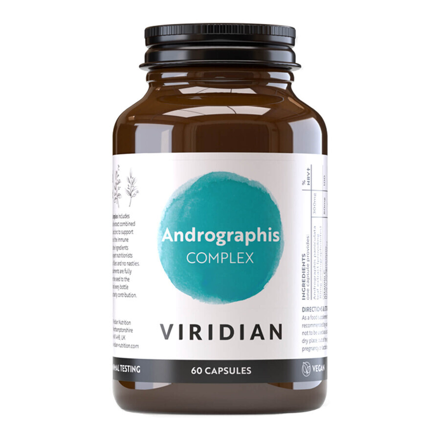 Viridian Andrographis Complex, 60 capsules