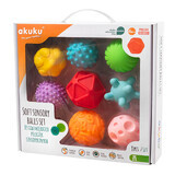 Ackuku, set of sensory balls, from 6 months, 8 pieces